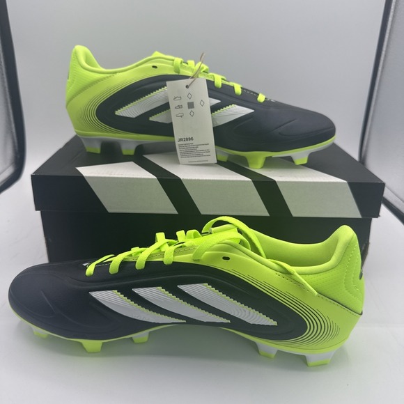adidas Other - Adidas Copa Pure III Club Soccer FG/MG Cleats Black Solar Yellow JR2896 Men's 10